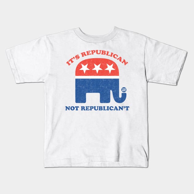 republican Kids T-Shirt by toddgoldmanart